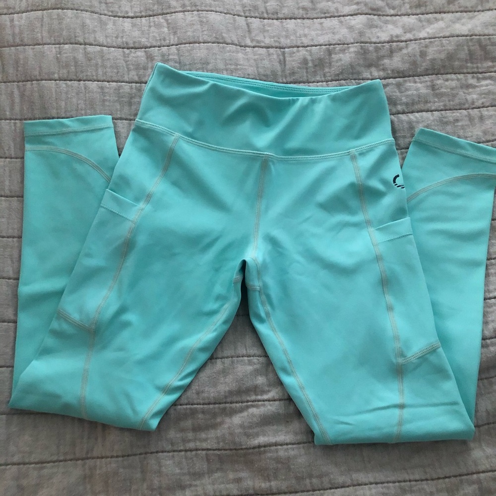 Curves and combat boots 7/8 teal leggings